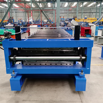 Hochgeschwindigkeitsmetalltrapezoide Dach-Platten-Doppelschicht-Rolle, die Maschine bildet