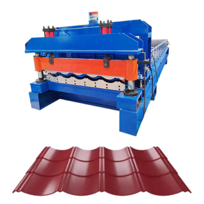 3-5m/Min Steel Tile Roll Forming Streckgrenze Maschinen-235Mpa