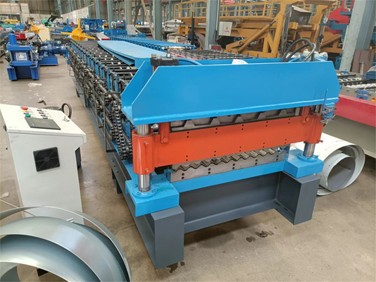 Asphaltieren Sie die gewölbte und trapezoide Dach-Wand-Doppelschicht-Rolle, die Maschine bildet