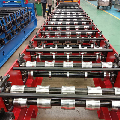 Rib Roof Panel Roll Forming-Maschine 15m/Min Roof Panel Making Machine