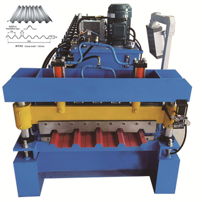 Galvalumehochgeschwindigkeitsdach-Plattenrolle, die Maschine 0.3-1mm verwendet für Haushalt bildet