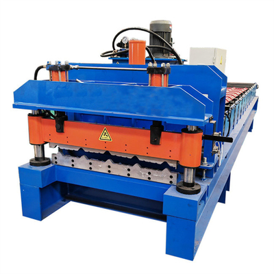 Hochgeschwindigkeitsfarbe glasierte die Fliesenrolle, die Maschine 0.3-0.8mm für Baumaterial bildet