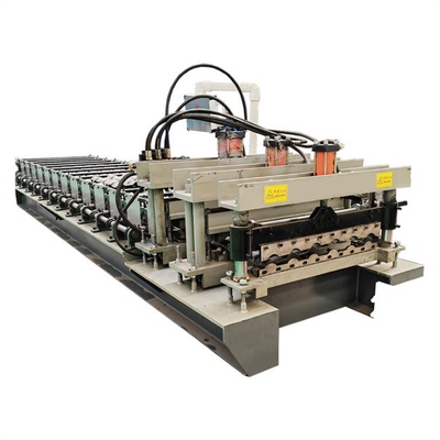 Farbglasig-glänzende Fliesenstahlrolle, die das Maschine glasig-glänzende Blatt herstellt Maschine 0.3mm-0.8mm bildet