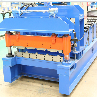 Stahl- Bau glasig-glänzende Fliesenproduktionsmaschinefarbe Stahl-0.3-0.8mm automatisch