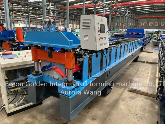 Gute Qualitäts-Farbstahlmetalldach-Ridge Roll Forming Machine With-hohe Qualität