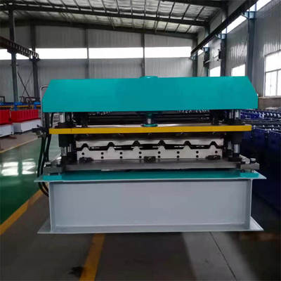 Trapezoide Wand-Blätter Metall-Farbe- Stahl-Ibr und Dach-Platten-Rolle, die Maschine bildet