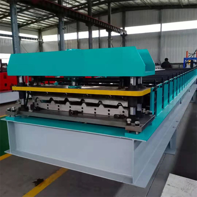 Trapezoide Wand-Blätter Metall-Farbe- Stahl-Ibr und Dach-Platten-Rolle, die Maschine bildet