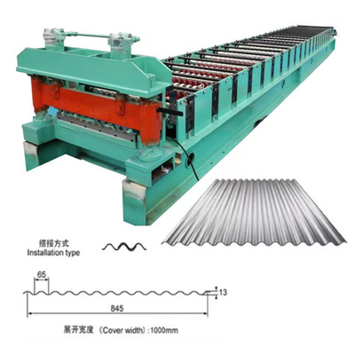 DachWand-Wellblechrolle, die Maschinenhohe geschwindigkeit 0.3-0.8mm 30m/min bildet