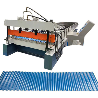 Hochgeschwindigkeits-30m/min runzelte die Stahlplattenrolle, welche die Maschine corrygated Fliese bildet, die Maschine herstellt