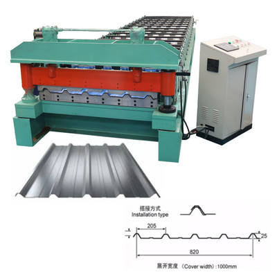 Trapezoides Metall, welches die Blatt-Rolle bildet Maschine für Zink-Farbstahl Ibr-Fliese überdacht