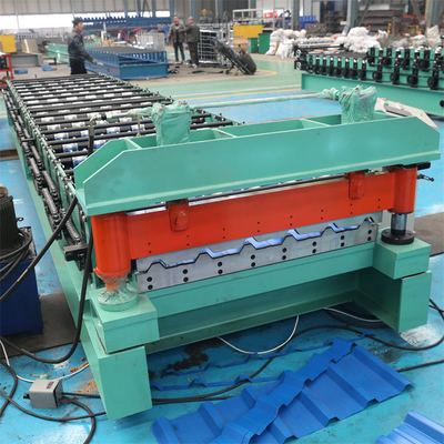 Trapezoides Metall, welches die Blatt-Rolle bildet Maschine für Zink-Farbstahl Ibr-Fliese überdacht