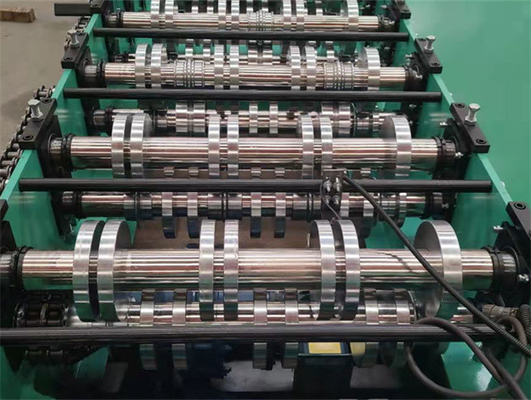 0.8mm-1.5mm Boden Decking-Rolle, die Maschine galvanisierte hohe Geschwindigkeit bildet