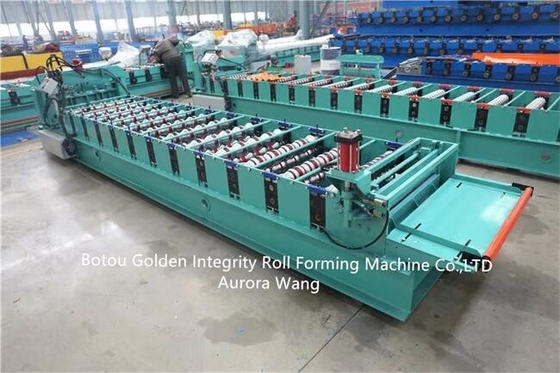 Metalldachplatte 15m/Min Glazed Tile Roll Forming Maschinen-415v, die Maschine herstellt