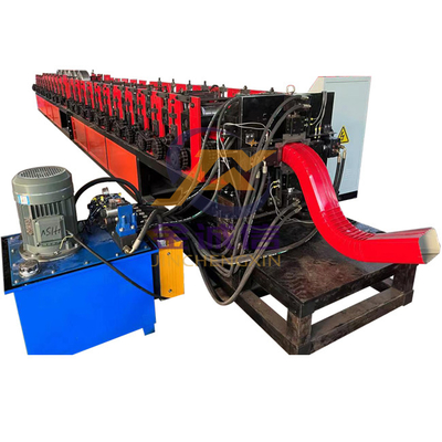Dach Ridge Cap Roll Forming Machine des Downspout-12-15m/min für Stahlfallrohr