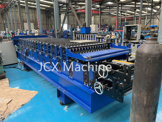 0.3-0.8mm Doppelschicht-Rolle, die das Maschinen-Metalldach herstellt Maschine bildet