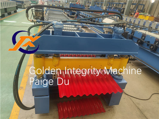 Rolle des Wellblech-380v, die Maschine der Maschinen-18m/Min Corrugated Iron Sheet Making bildet
