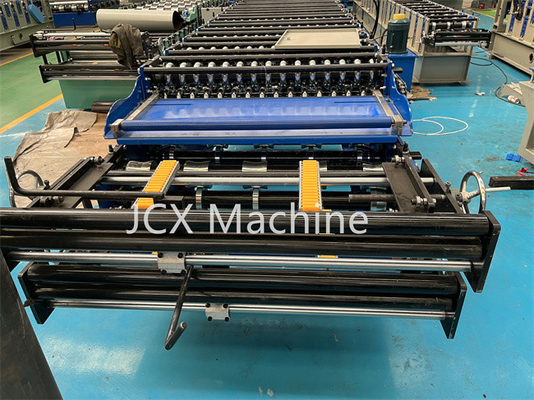 Volle automatische Doppelschicht-Rolle, die Maschine PLC-Steuerhydraulisches geschnittenes Gerät bildet