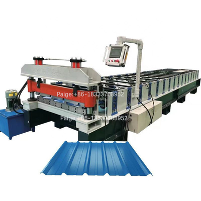 Asphaltieren Sie die Überdachung der r-Platten-Profil-Rolle, die Maschinen-Metalldach-Platten-Maschine bildet