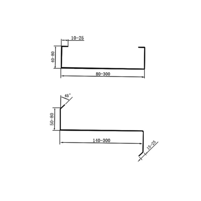 G350 G550 2,4 mm Vollhartstahl verzinktes Stahlprofil C / Z Pfettenprofiliermaschine