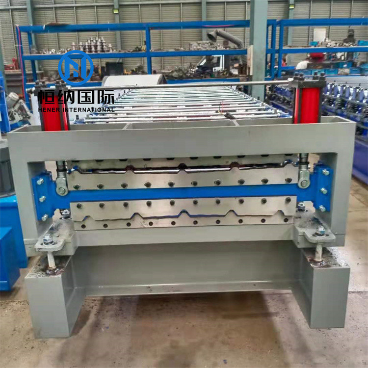 Farbstahldoppelschicht-Rolle, die Maschine für Dach-Wand Ibr trapezoide bildet