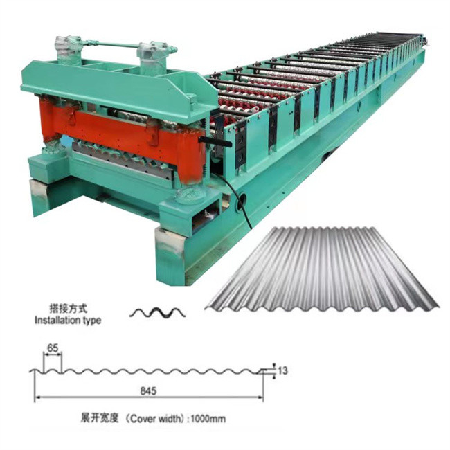 DachWand-Wellblechrolle, die Maschinenhohe geschwindigkeit 0.3-0.8mm 30m/min bildet